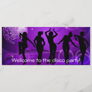 Disco party invitation