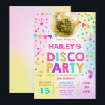 Disco Party Invitation Glow Disco Party Invite<br><div class="desc">Dance Disco Party Invitation. 
All designs are © PIXEL PERFECTION PARTY LTD</div>