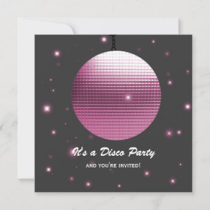 Disco Party  Invitations