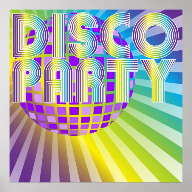 Disco Party Poster (Front)