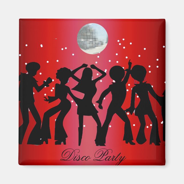 Disco Party Save the Date Magnet (Front)