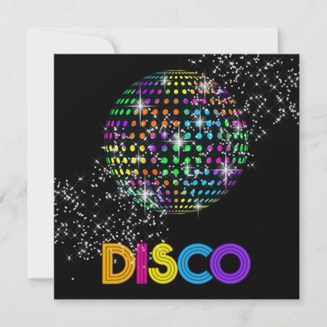 DISCO Party - SRF Invitation (Front)