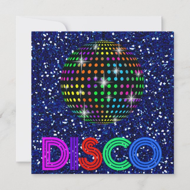 DISCO Party - SRF Invitation (Front)