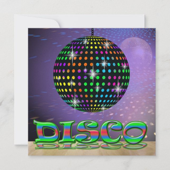 DISCO Party - SRF Invitation (Front)