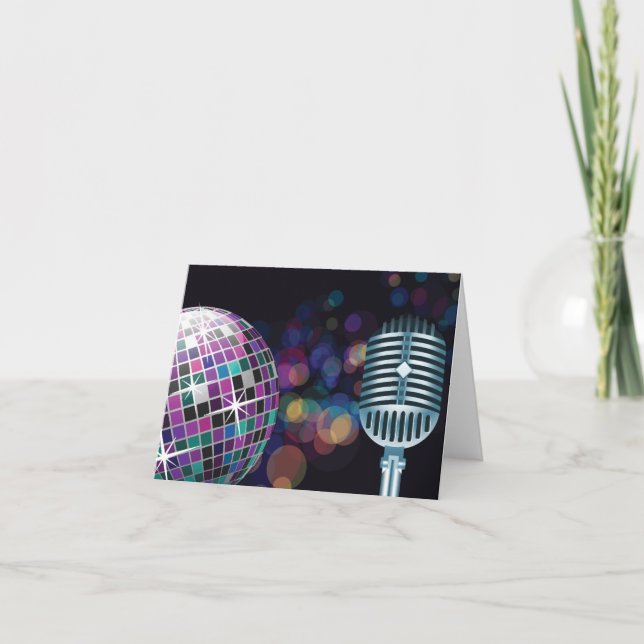 Disco Performance Thank You Card (Front)