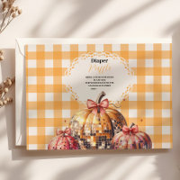 Disco Pumpkin Patch Baby Shower Raffle Diapper