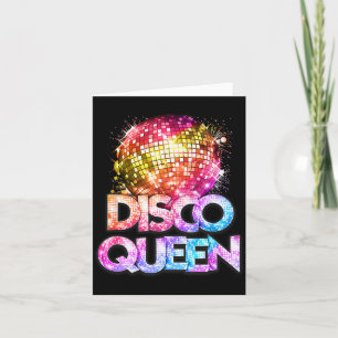 Disco Queen - 70's Disco Themed Vintage Seventies  Card