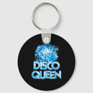 Disco Queen - 70's Disco Themed Vintage Seventies Key Ring