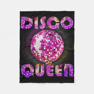 Disco Queen Art For Women Girls Funk Music Disco D Fleece Blanket