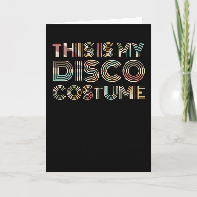 disco queen women's retro 70s themed card (Front)