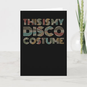 disco queen women's retro 70s themed card