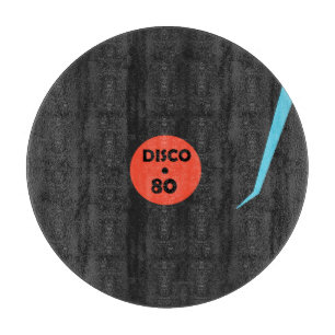 Disco Record Cutting Board Modern Retro Design