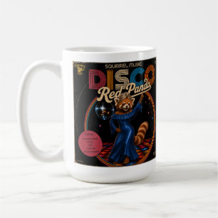 Disco Red Panda Coffee Mug