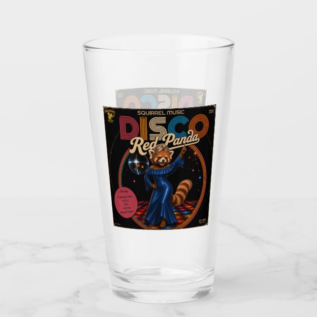 Disco Red Panda Duo Glass (Front)