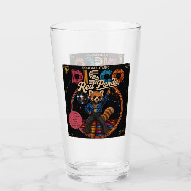 Disco Red Panda Glass (Front)