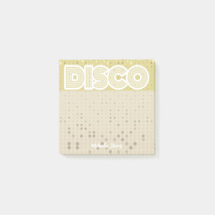 disco retro post-it notes