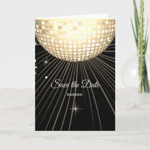 disco, save the date Card, Size: Standard(5" x 7") Announcement