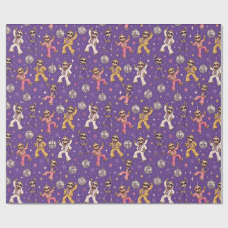 Disco Sloths Wrapping Paper
