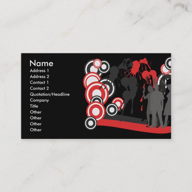 Disco Spin Business Card (Front)