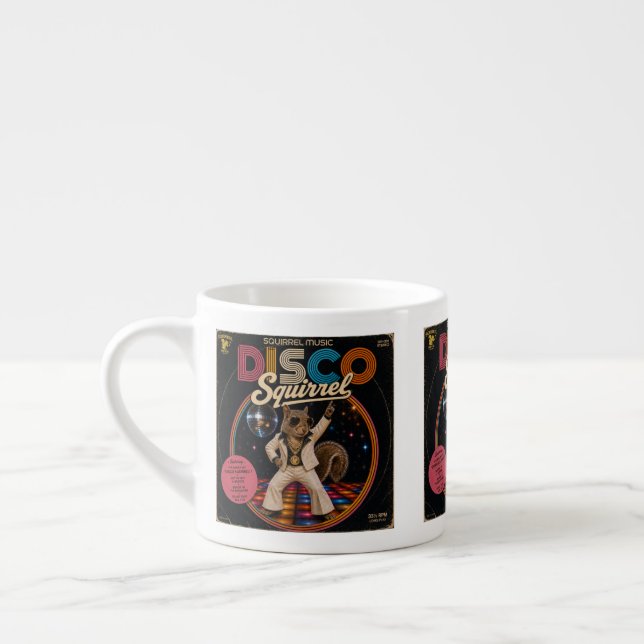 Disco Squirrel Espresso Cup (Left)