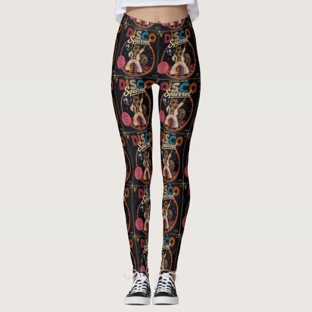 Disco Squirrel Leggings (Front)