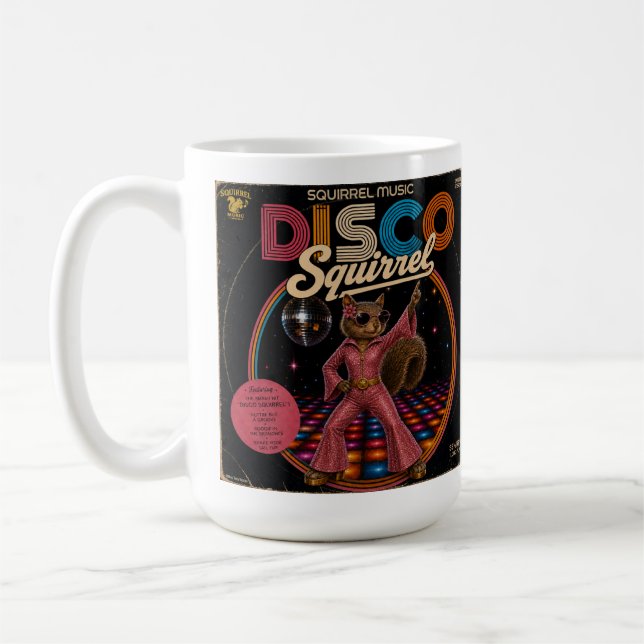 Disco Squirrel Queen Coffee Mug (Left)