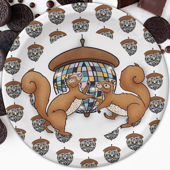Disco Squirrels Paper Plate (Creator Uploaded)