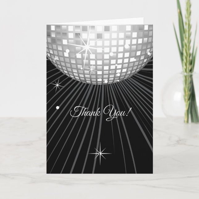 disco, thank you, Size: Standard(5" x 7") Thank You Card (Front)