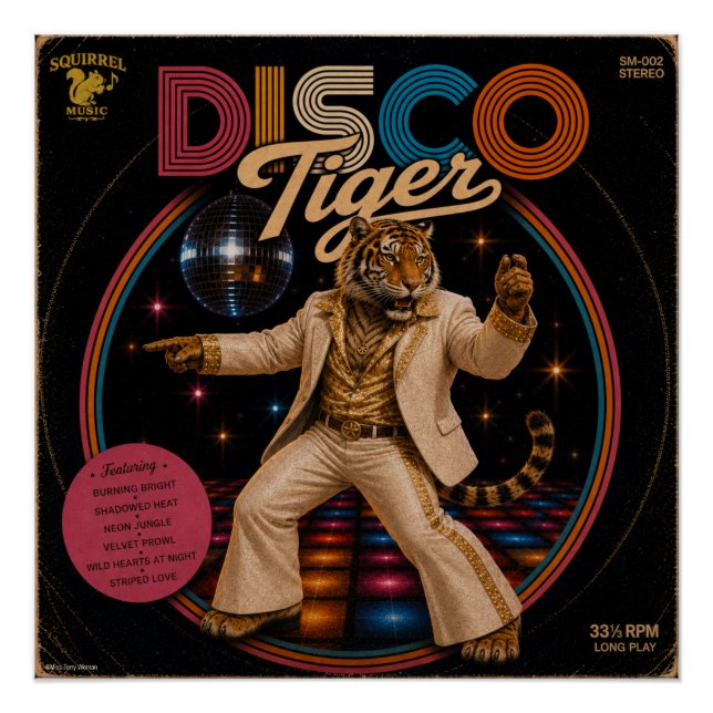 Disco Tiger Album Poster (Front)