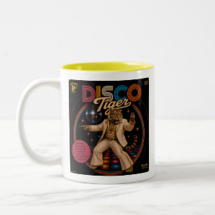 Disco Tiger Album Two-Tone Coffee Mug
