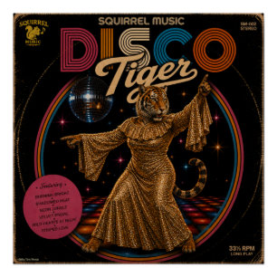 Disco Tigress Poster