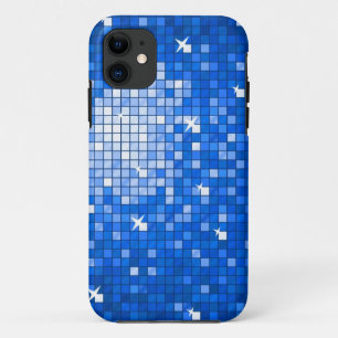 Disco Tiles Dark Blue iPhone 5 case