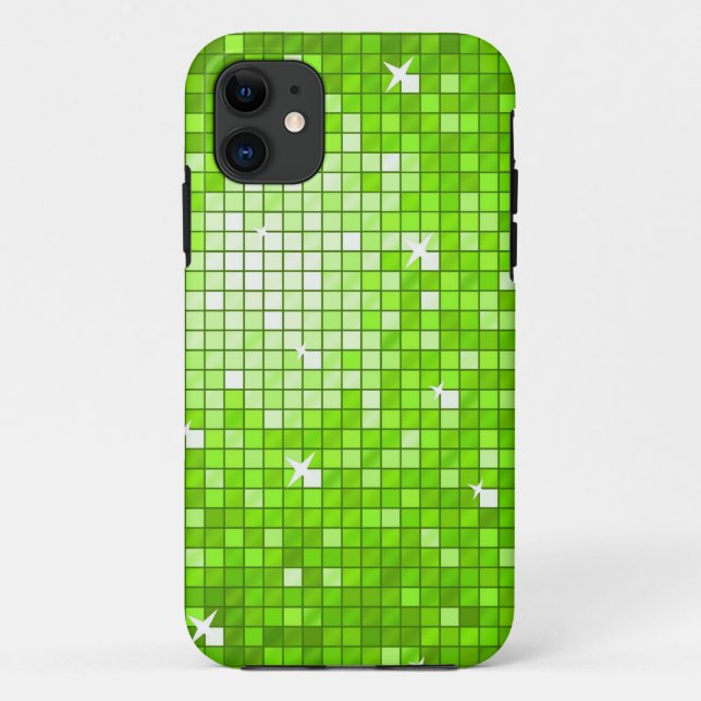 Disco Tiles Green iPhone 5 case (Back)