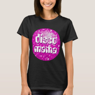 Disco Tiles Pink 'disco mama' women's t-shirt