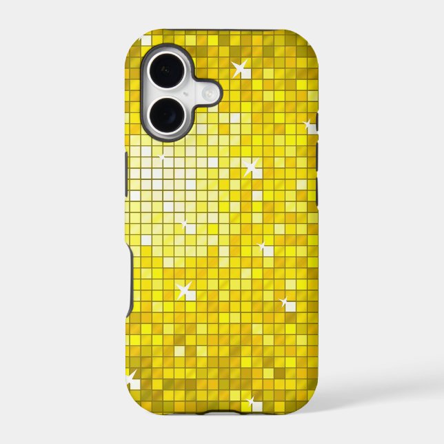 Disco Tiles Yellow iPhone 5 case (Back)