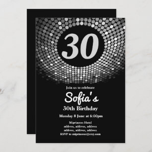 disco, vintage, dance birthday party invitation