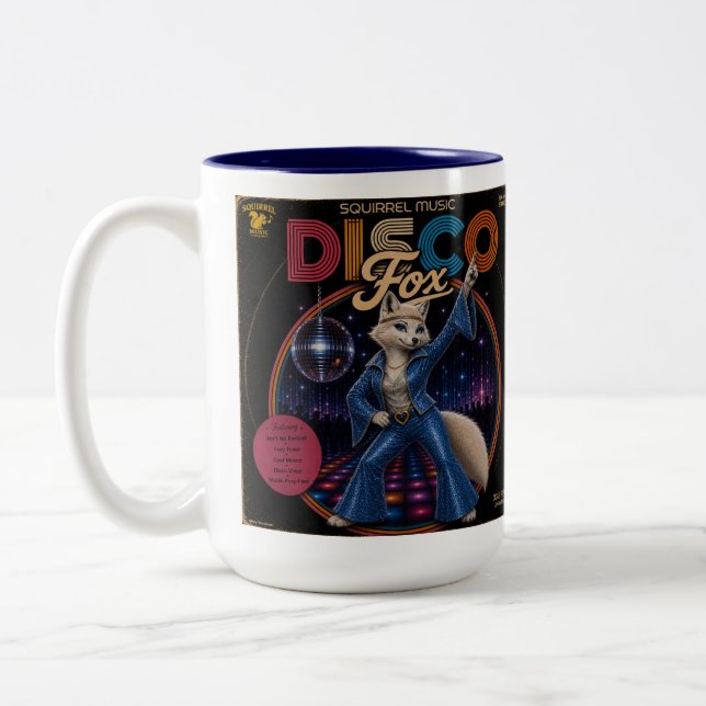 Disco Vixen Two-Tone Coffee Mug (Left)