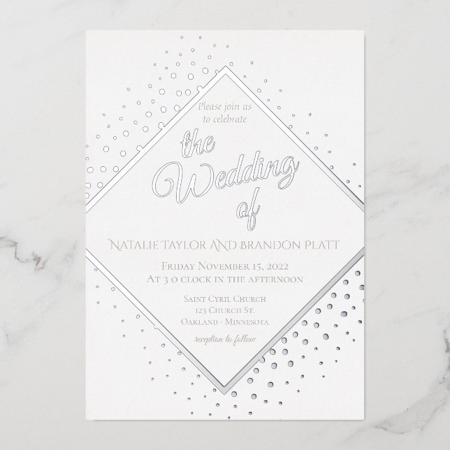 Disco Wedding Silver (Front)