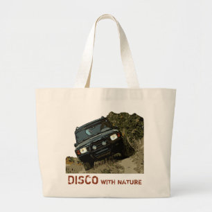 DISCO WITH NATURE LARGE TOTE BAG