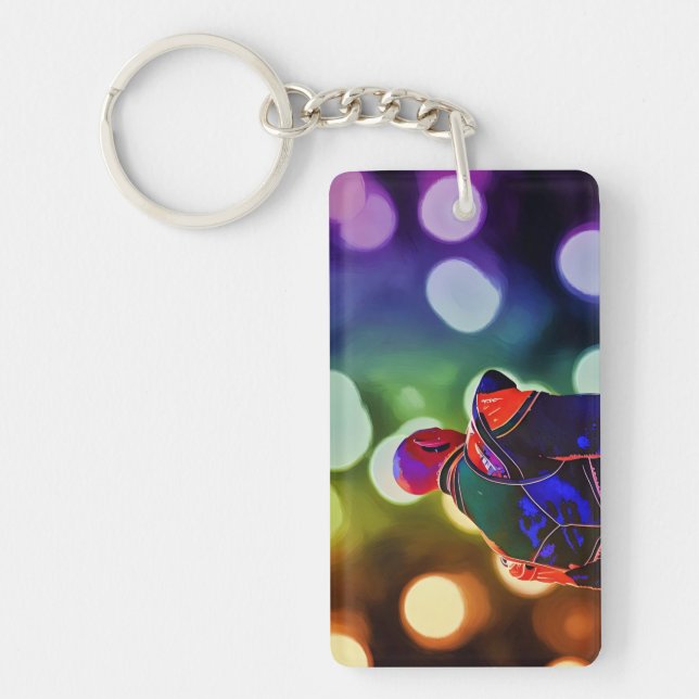 Disco Wolf Keychain (Front)