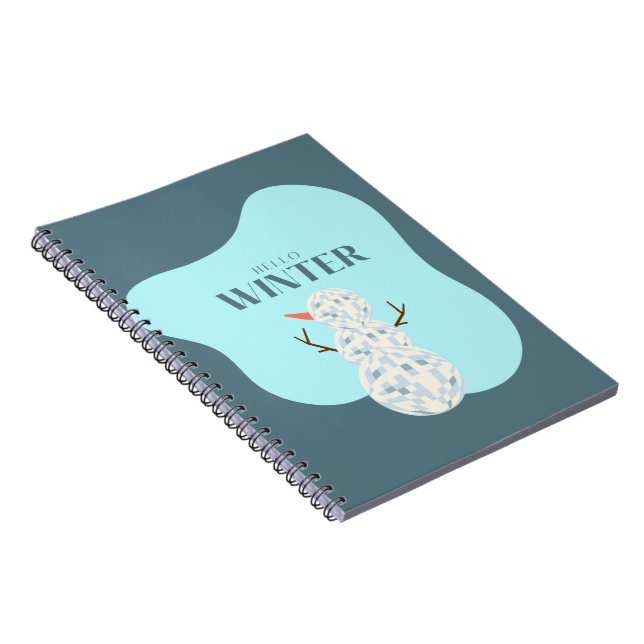  Discoball Snowman Notebook (Right Side)