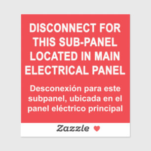 Disconnect For Sub-Panel Located In Main Panel