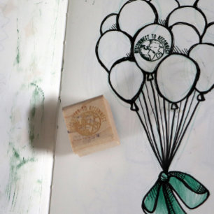 Disconnect to reconnect earth day nature lover  rubber stamp