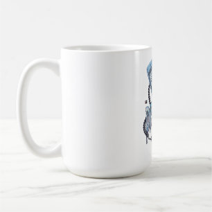 Disconnected Y2K Flip Phone Breakup Melancholy Vin Coffee Mug