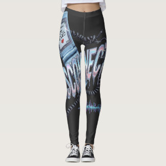 Disconnected Y2K Flip Phone Breakup Melancholy Vin Leggings