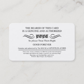 Discordian Pope Cards