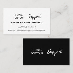 Discount Cards Black Coupon Code Thank You