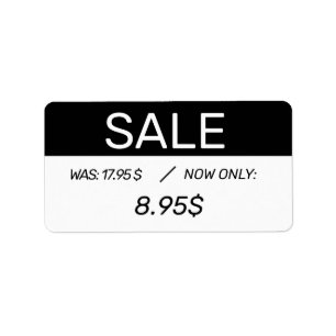 Discount Price Sticker Label