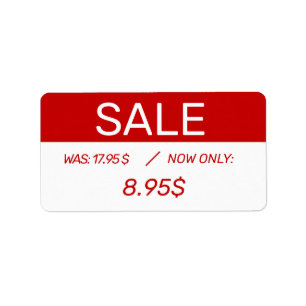 Discount Price Sticker Label