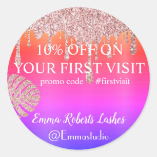 Discount Sale Deal Offer  Classic Round Sticker